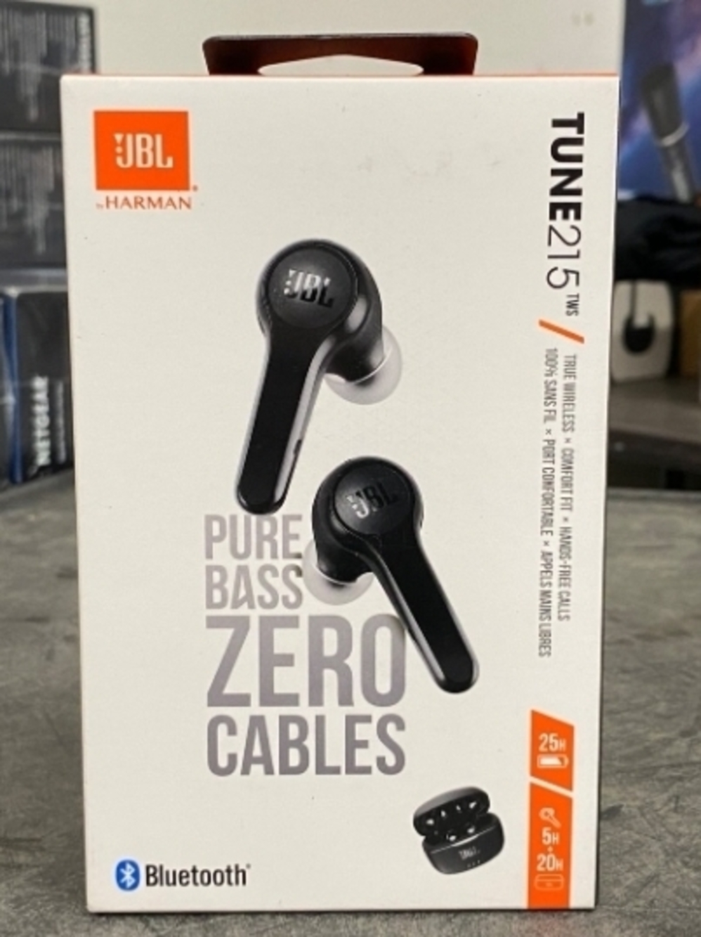 JBL Tune 215 TWS Earbuds - Black